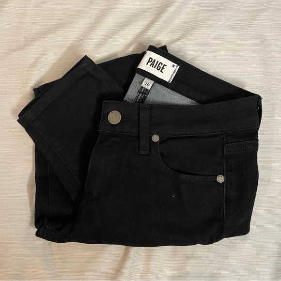 PAIGE Women's Jeans Verdugo Crop Black Jeans in Size 26 - Picture 7 of 7